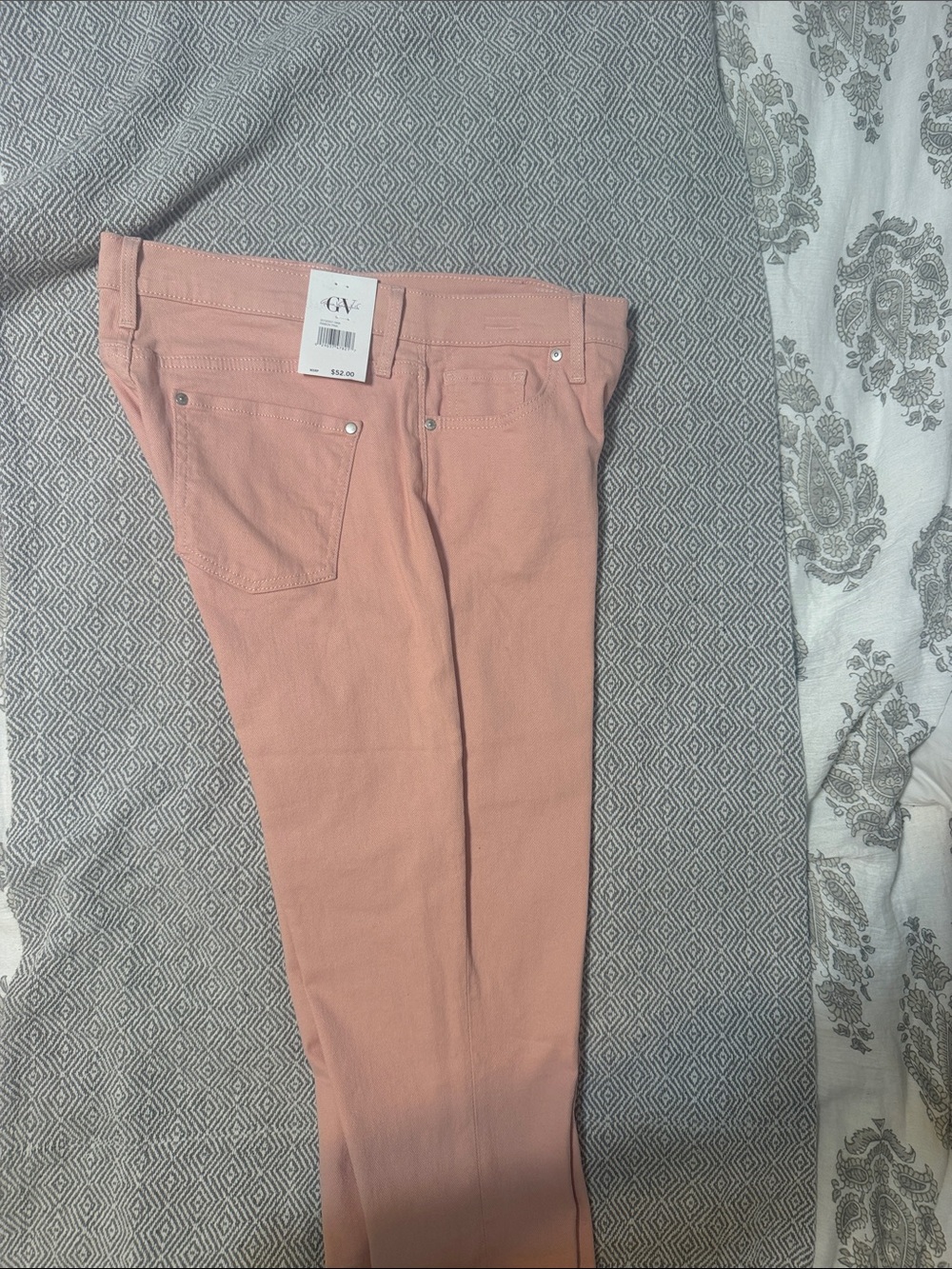 Gloria Vanderbilt Straight-Leg Pink Jeans